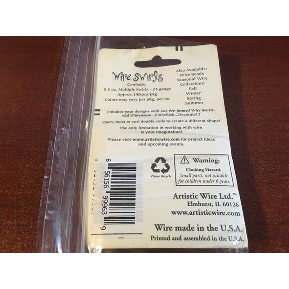 Artistic Wire LTD Wire Swirls Earth Tones 0.5oz - Picture 2 of 2